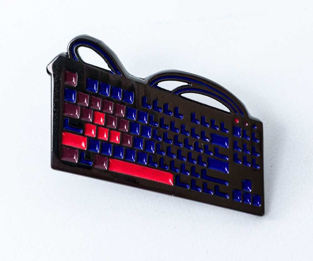 Gaming Keyboard Pin  - Hard Enamel pin collectible [Barcode 757347479562] - Main Image 2