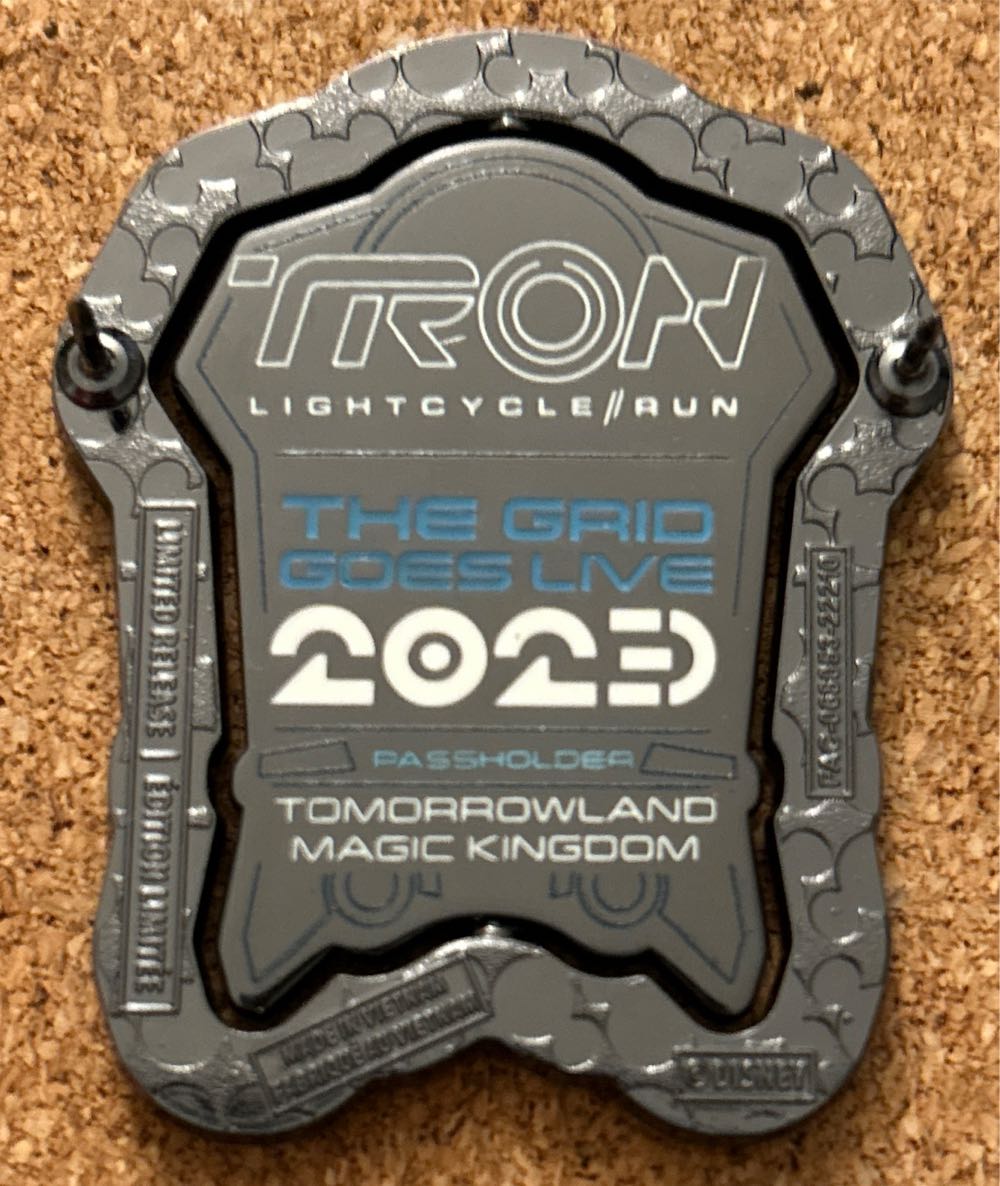 Tron Light cycle run Opening Day Annual Passholder - Disney Pins pin collectible [Barcode 400951019425] - Main Image 3