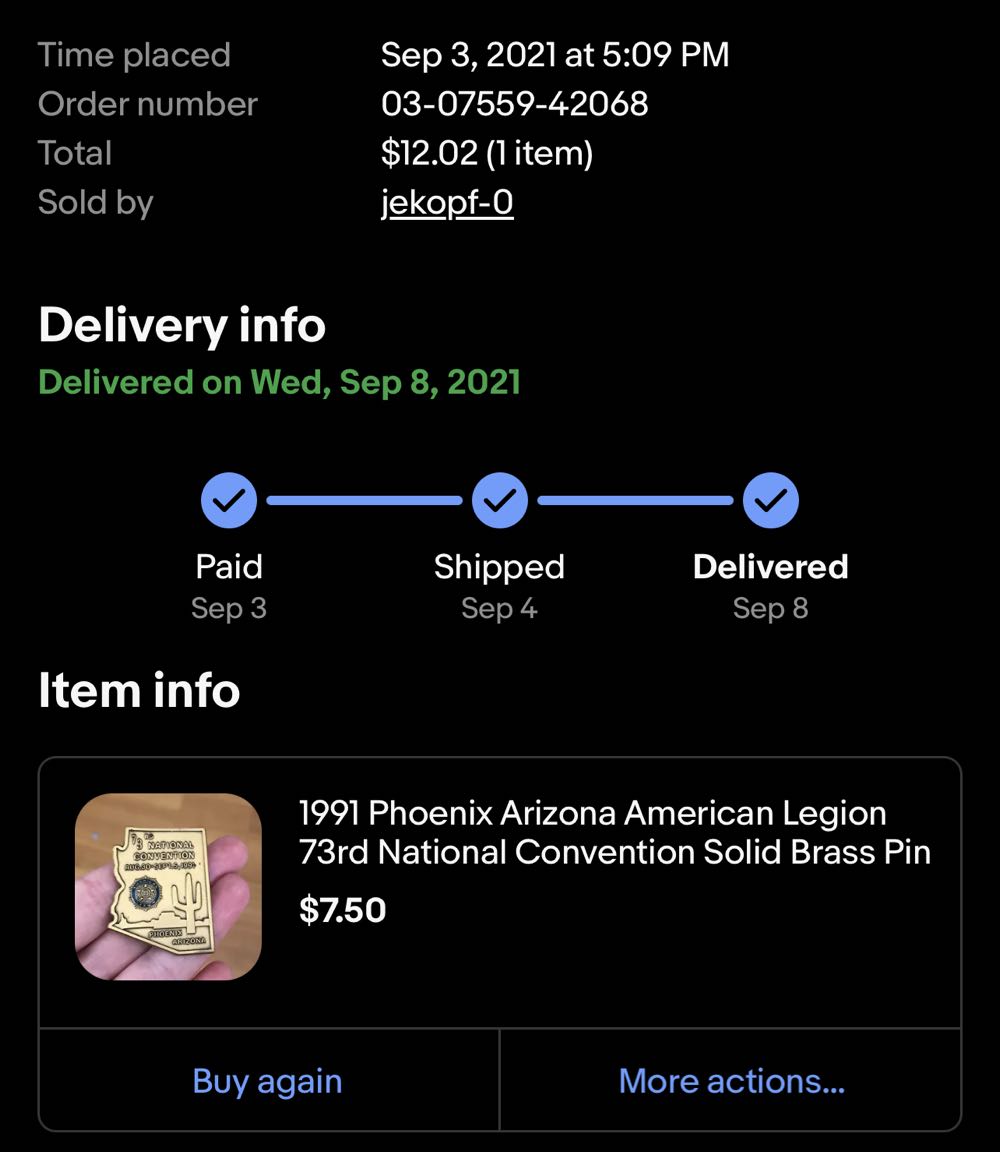 73rd National Convention - American Legion pin collectible - Main Image 3