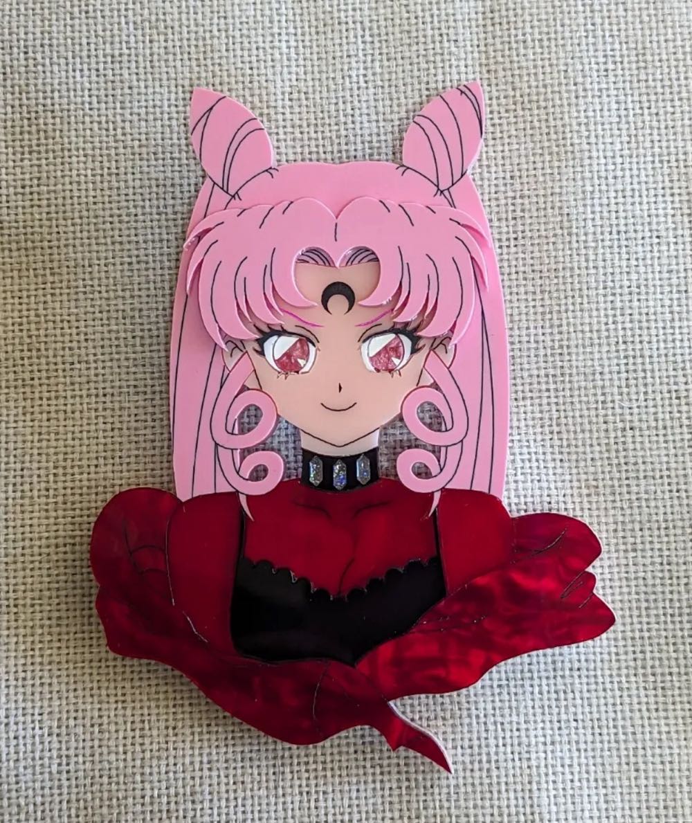 The Dark Haired Maiden - Wicked Lady Sailor Moon  - Brooch pin collectible - Main Image 2