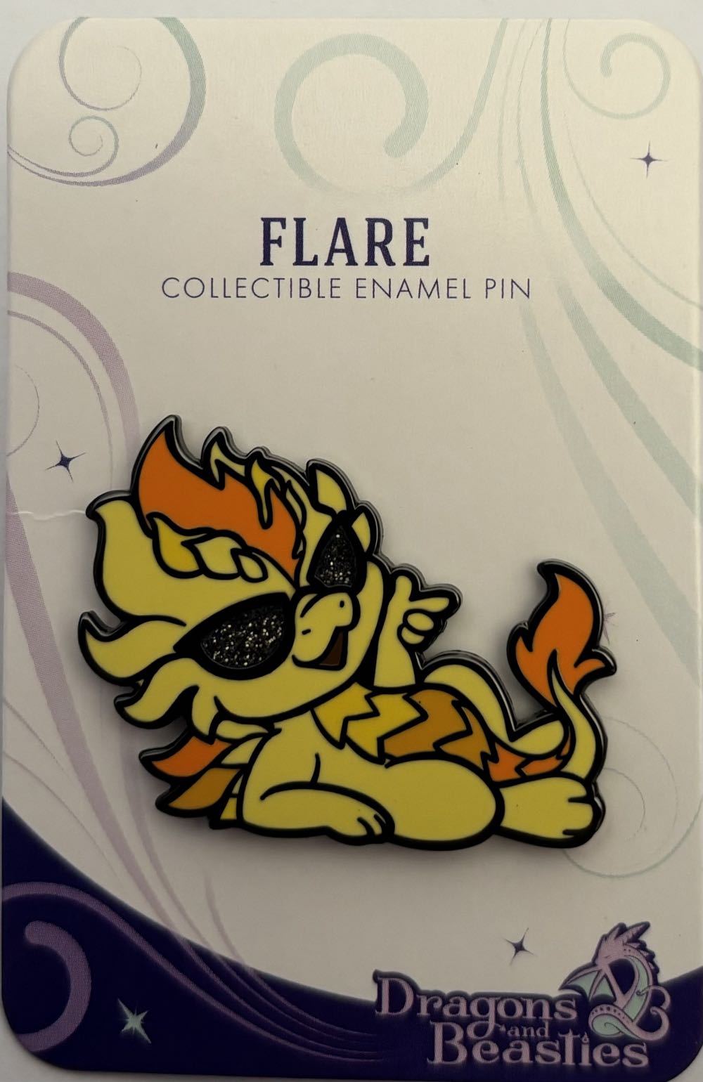 D&B Flare The Summer Dragon - Enamel Pin pin collectible [Barcode 810002711084] - Main Image 2