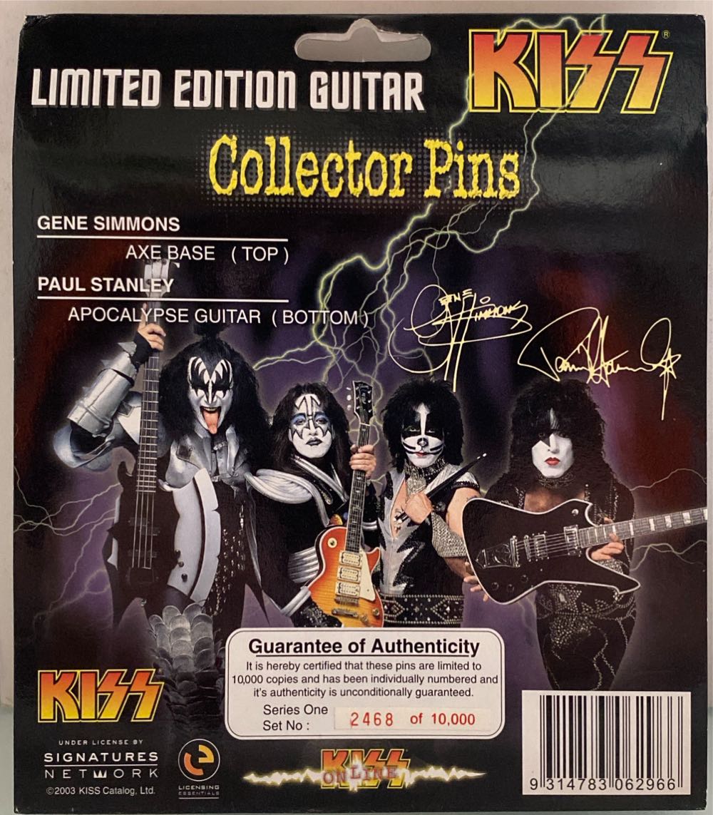 Kiss Limited Edition Collector Pins Series One  pin collectible [Barcode 9314783062966] - Main Image 2