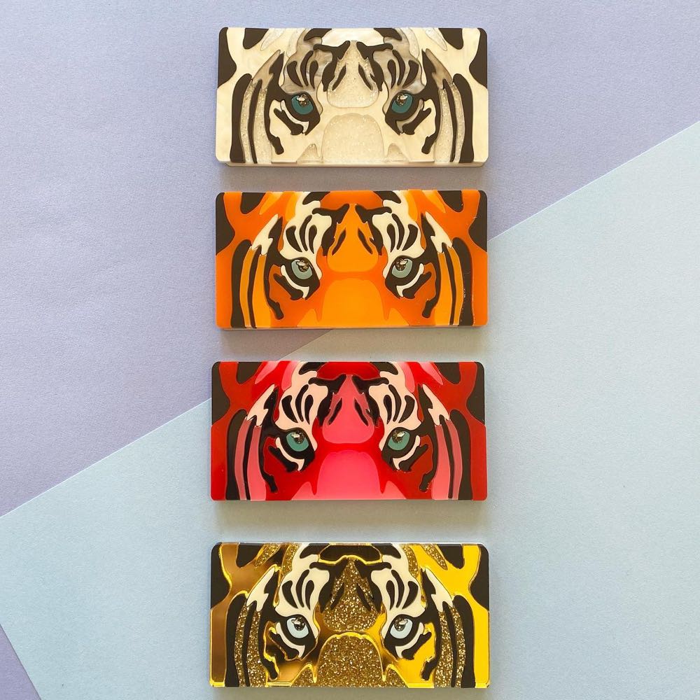 Mox + Co - Tiger (pink) - Brooch pin collectible - Main Image 4