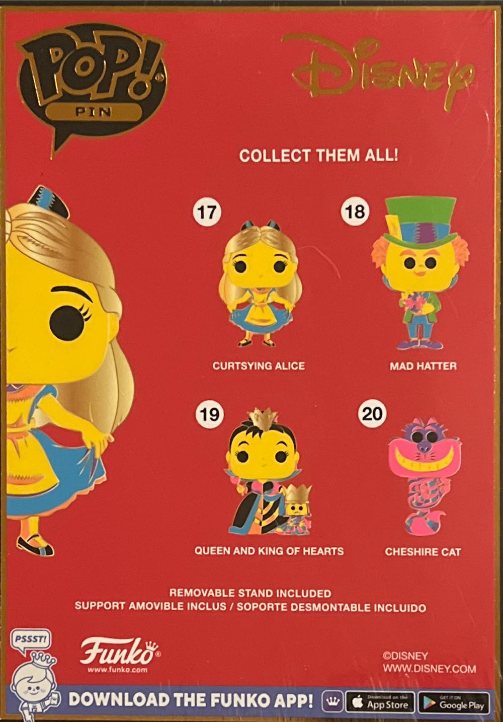 Curtsying Alice - Funko Pop! Pin pin collectible [Barcode 671803452985] - Main Image 2