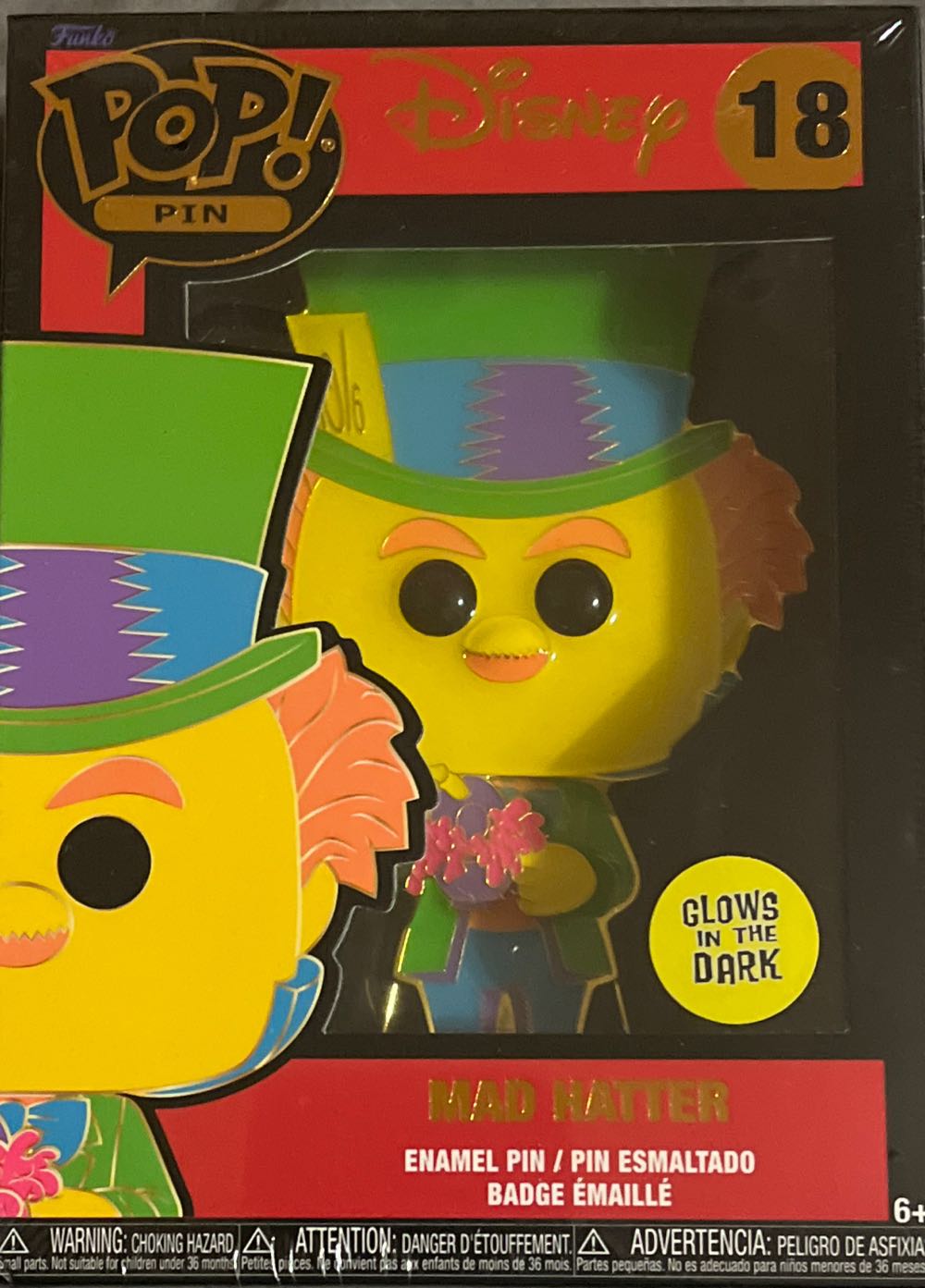 Mad Hatter - Funko Pop! Pin pin collectible [Barcode 671803452992] - Main Image 2