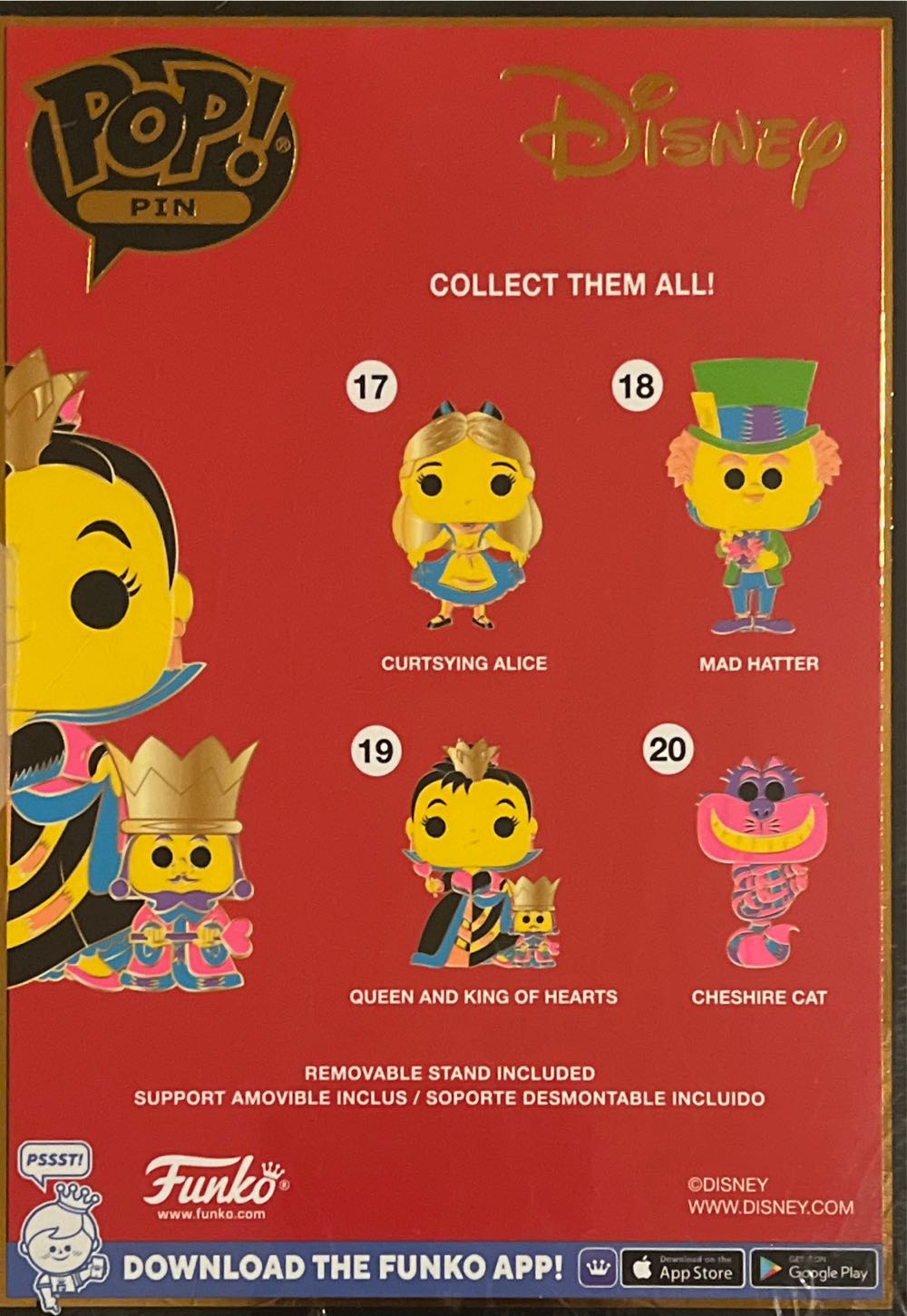 Queen And King Of Hearts - Funko Pop! Pin pin collectible [Barcode 671803453029] - Main Image 2