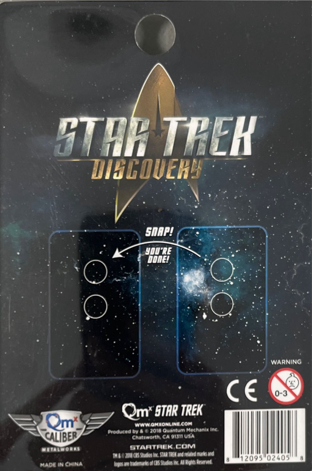 Star Trek Discovery Cadet Badge - Ensignia pin collectible [Barcode 812095024058] - Main Image 2