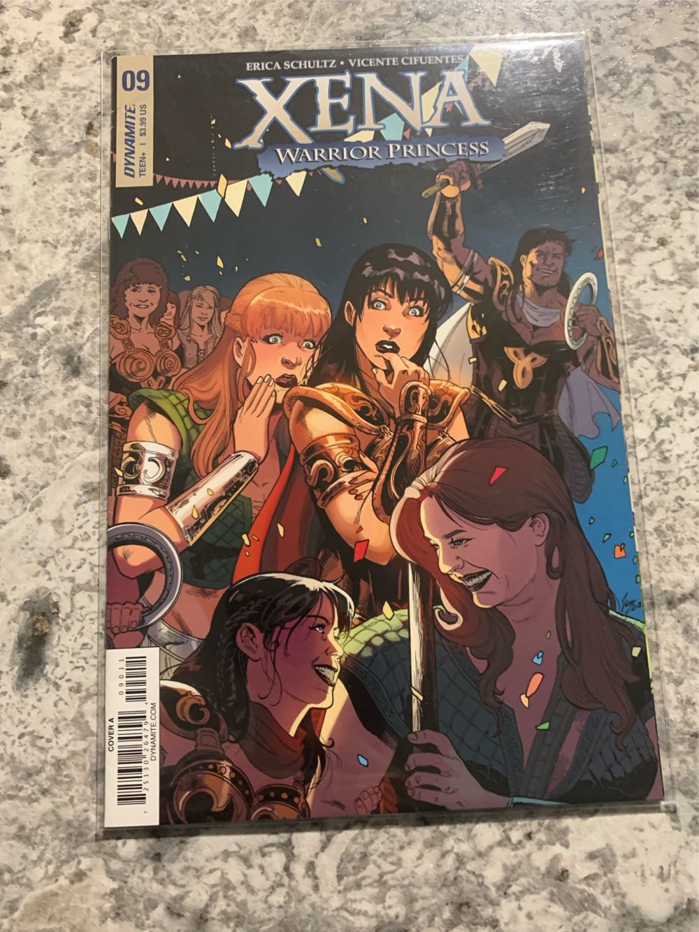 Princess #1 David Finch Virgin Variant Nm Dynamite Xena Warrior Princess Comic Number Dynamite Great Condition Vol 3 B Vault 35 A Dynamite Cifuentes #5 Book First Printing #10 #8 Vicente #3 New #2 Vf Nm #4 Entertainment By 2 B&w Sketch Vf  pin collectible [Barcode 725130264794] - Main Image 2