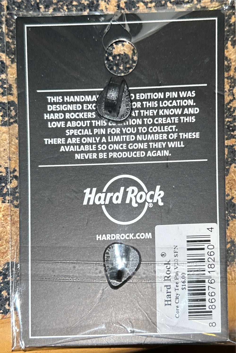 HRC: San Francisco Core City Tee - Guitar Pin pin collectible [Barcode 886676182604] - Main Image 2