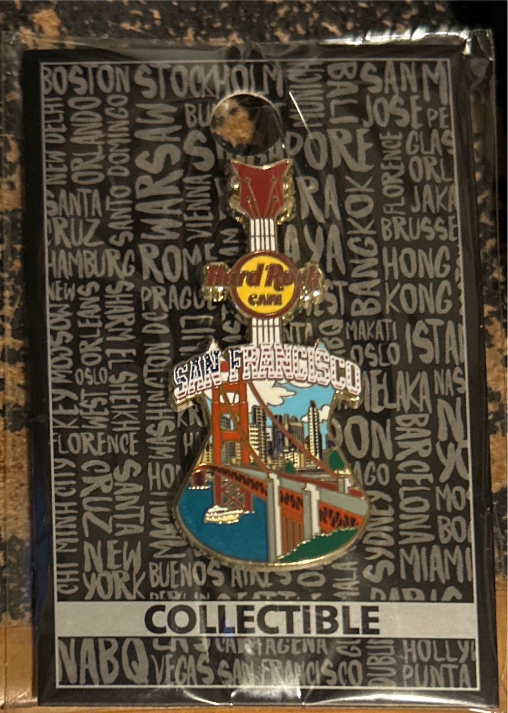 HRC: San Francisco Core City Tee - Guitar Pin pin collectible [Barcode 886676182604] - Main Image 3