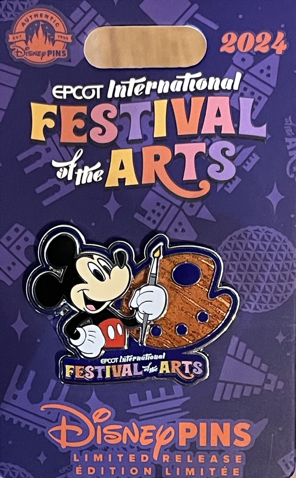 2024 - EPCOT International Festival of the Arts 2024 - Mickey Mouse - Uncommon pin collectible [Barcode 400969969170] - Main Image 2