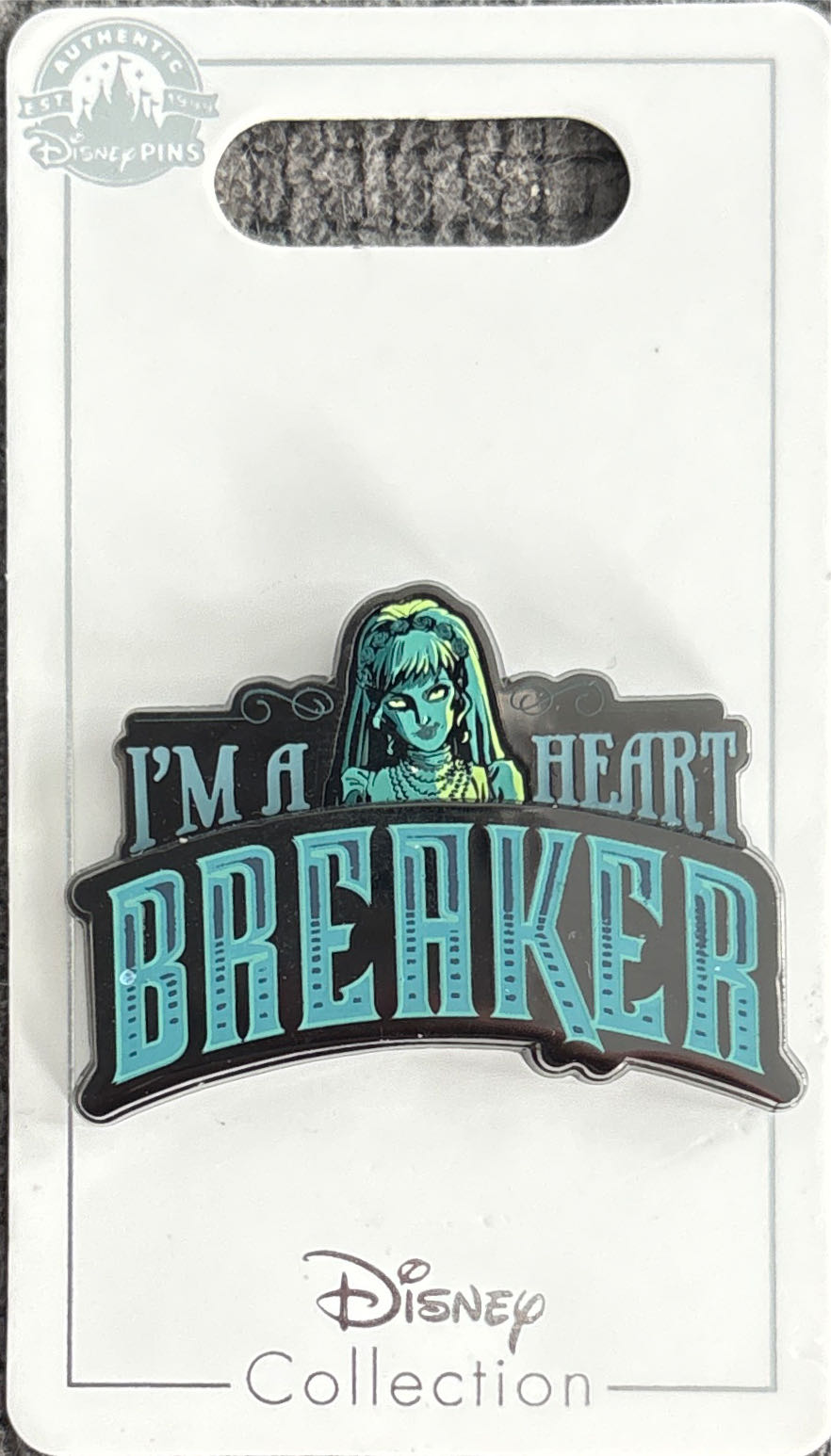 Disney Parks Haunted Mansion I’m A Heart Breaker Pin New With Card - Disney Pin pin collectible [Barcode 400948765076] - Main Image 3