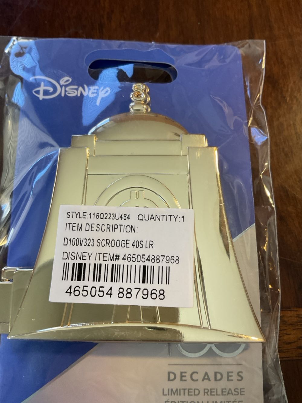 Disney 100 Celebration Decades Scrooge Mcduck Hinged Of And Zirconia - Disney 100 Years pin collectible [Barcode 465054887968] - Main Image 2