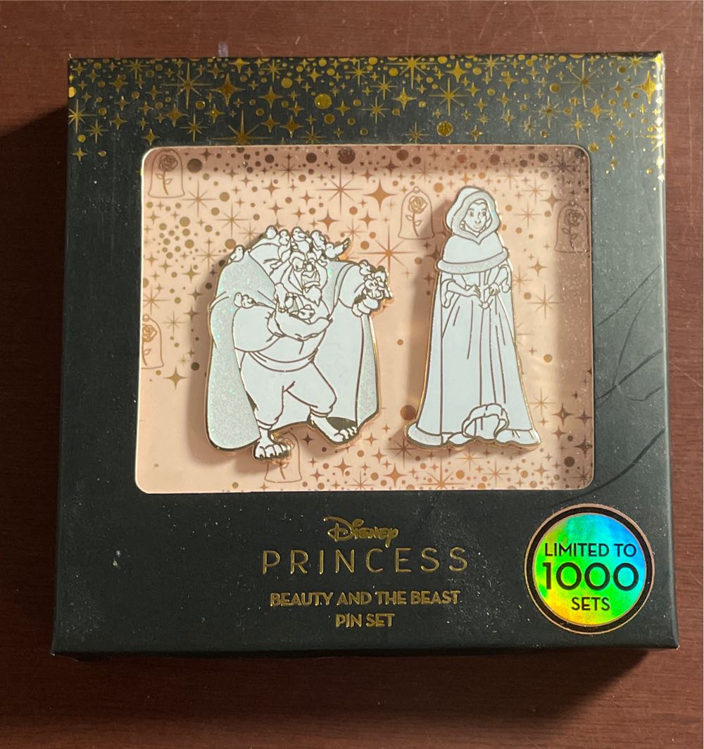 Disney Beauty And The Beast White Out Chase Pin Set Palm ...  pin collectible [Barcode 077764862458] - Main Image 2