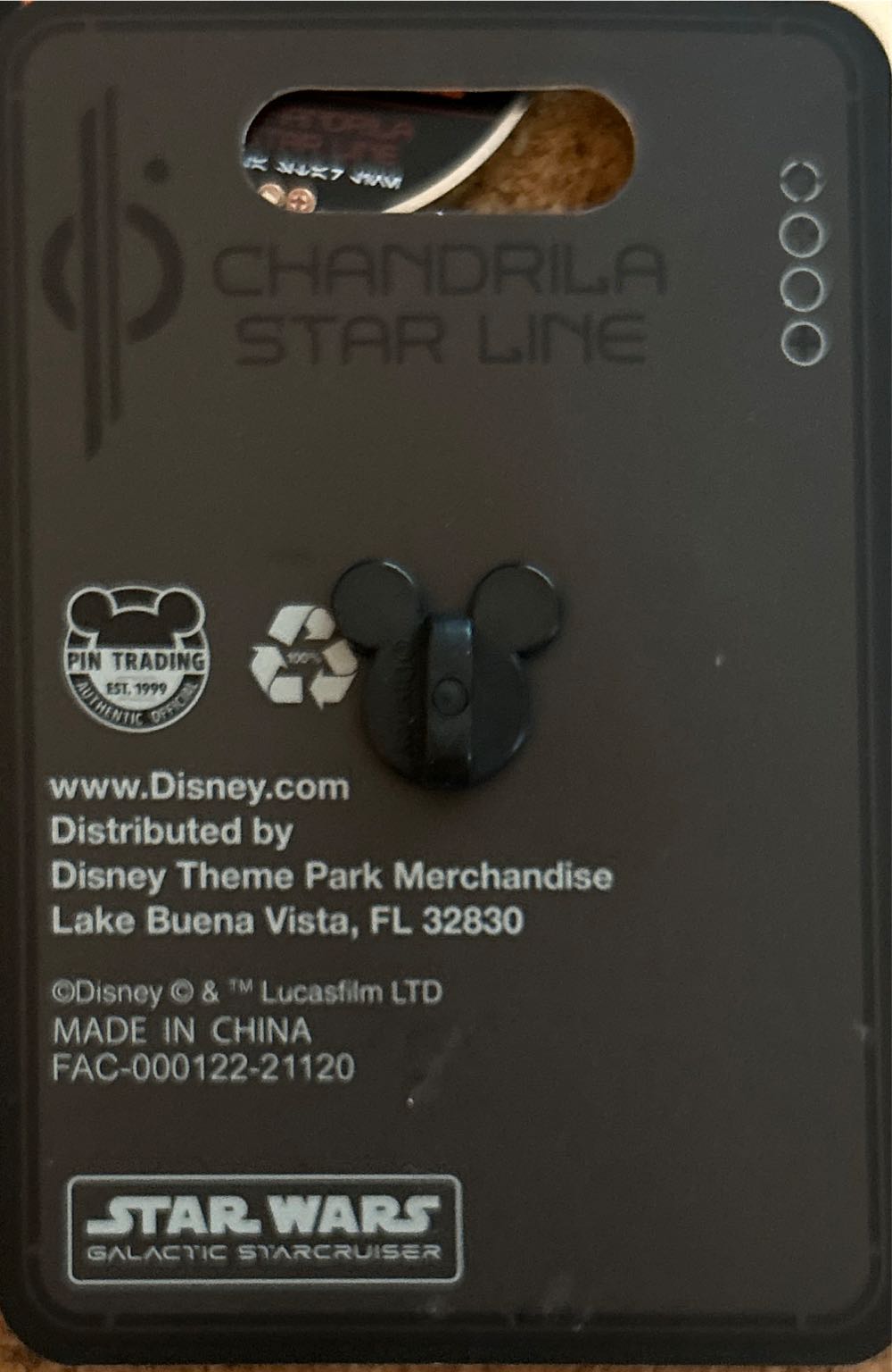 Rare Disney Star Wars Galactic Starcruiser Chandrila Line Halcyon Logo Ship Pin  pin collectible [Barcode 400931813395] - Main Image 2