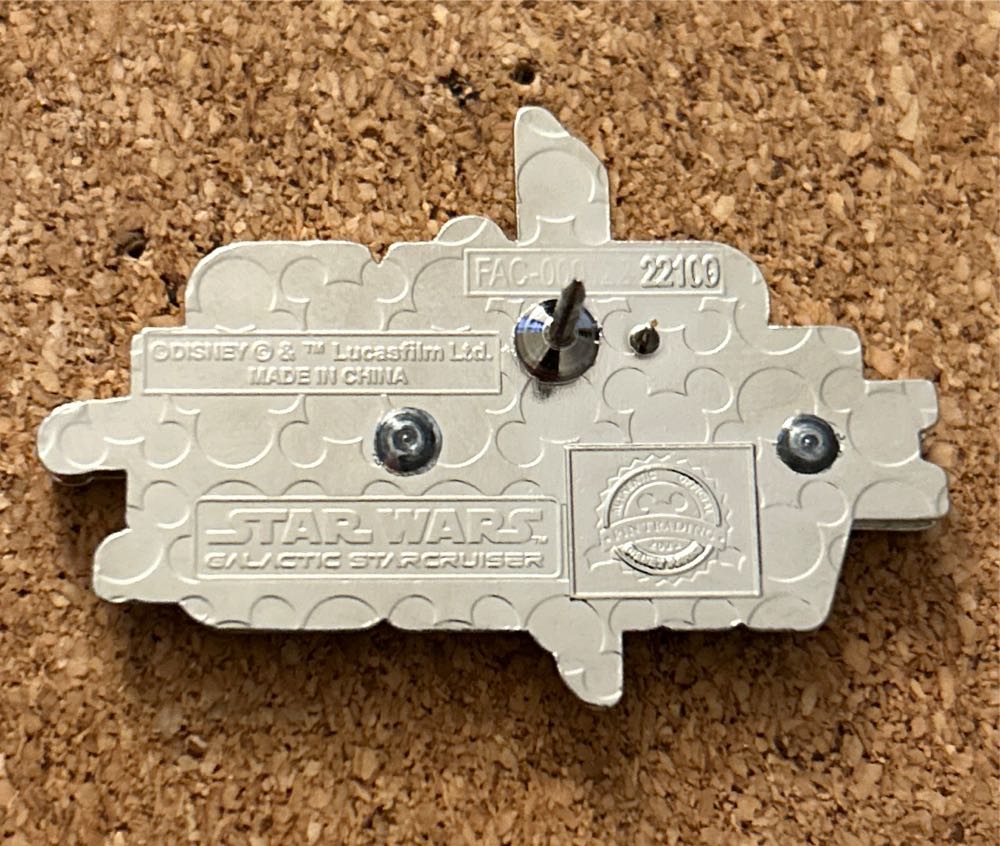 Rare Disney Star Wars Galactic Starcruiser Chandrila Line Halcyon Logo Ship Pin  pin collectible [Barcode 400931813395] - Main Image 3
