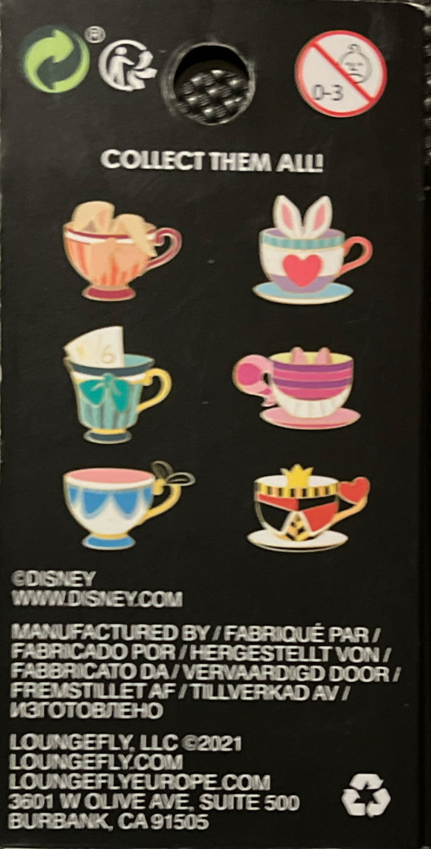 Alice Teacups Blind Box - Disney Loungefly pin collectible - Main Image 2