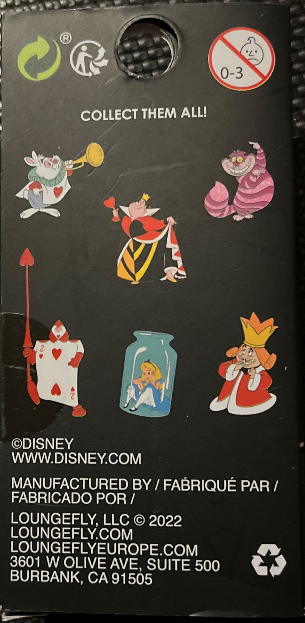 Alice Blind Box [Alice In Bottle; 2 Of Hearts Card Guard] - Disney Loungefly pin collectible - Main Image 2