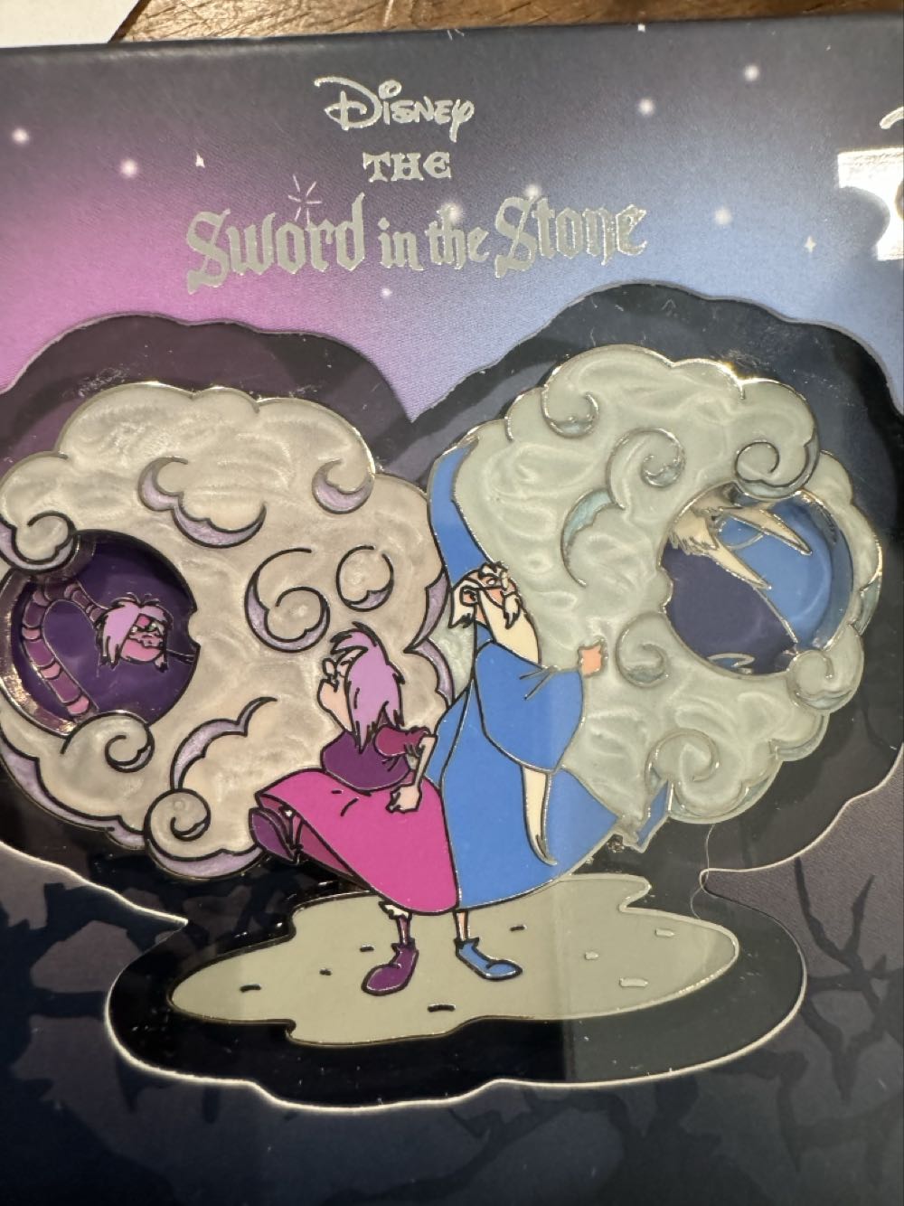 The Sword In The Stone - 60th Anniversary Madam Mim & Merlin  pin collectible [Barcode 400959876013] - Main Image 2