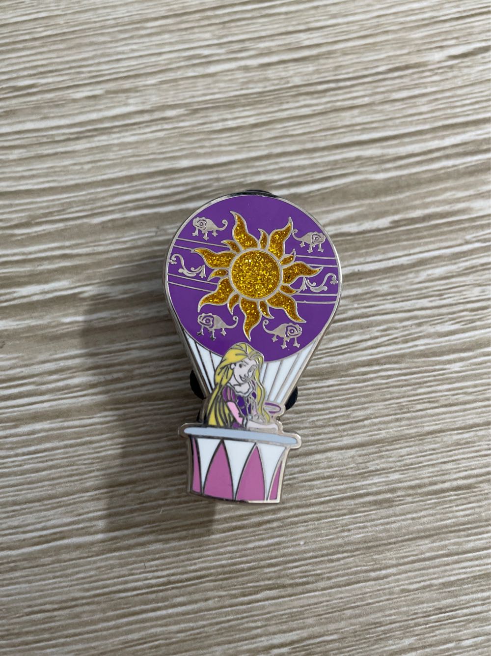 NASA Blue Glitter Red Swoop