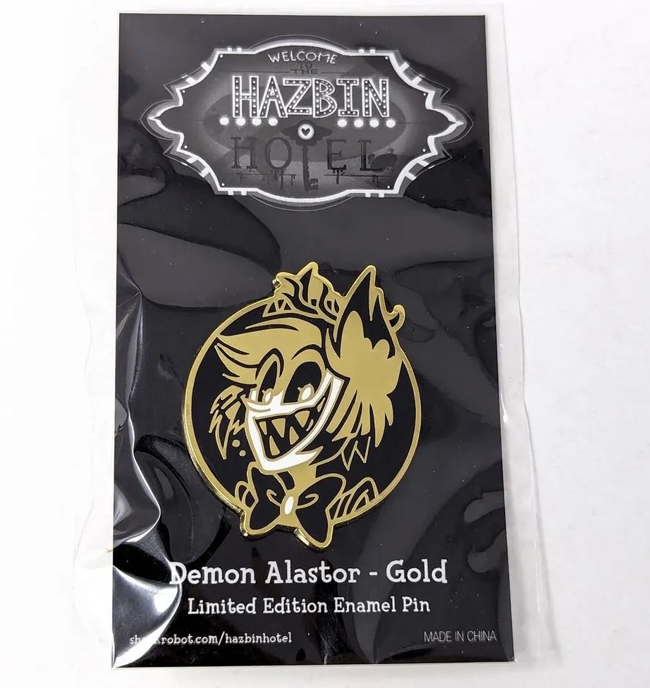 Demon Alastor - Gold - Hazbin Hotel pin collectible - Main Image 2