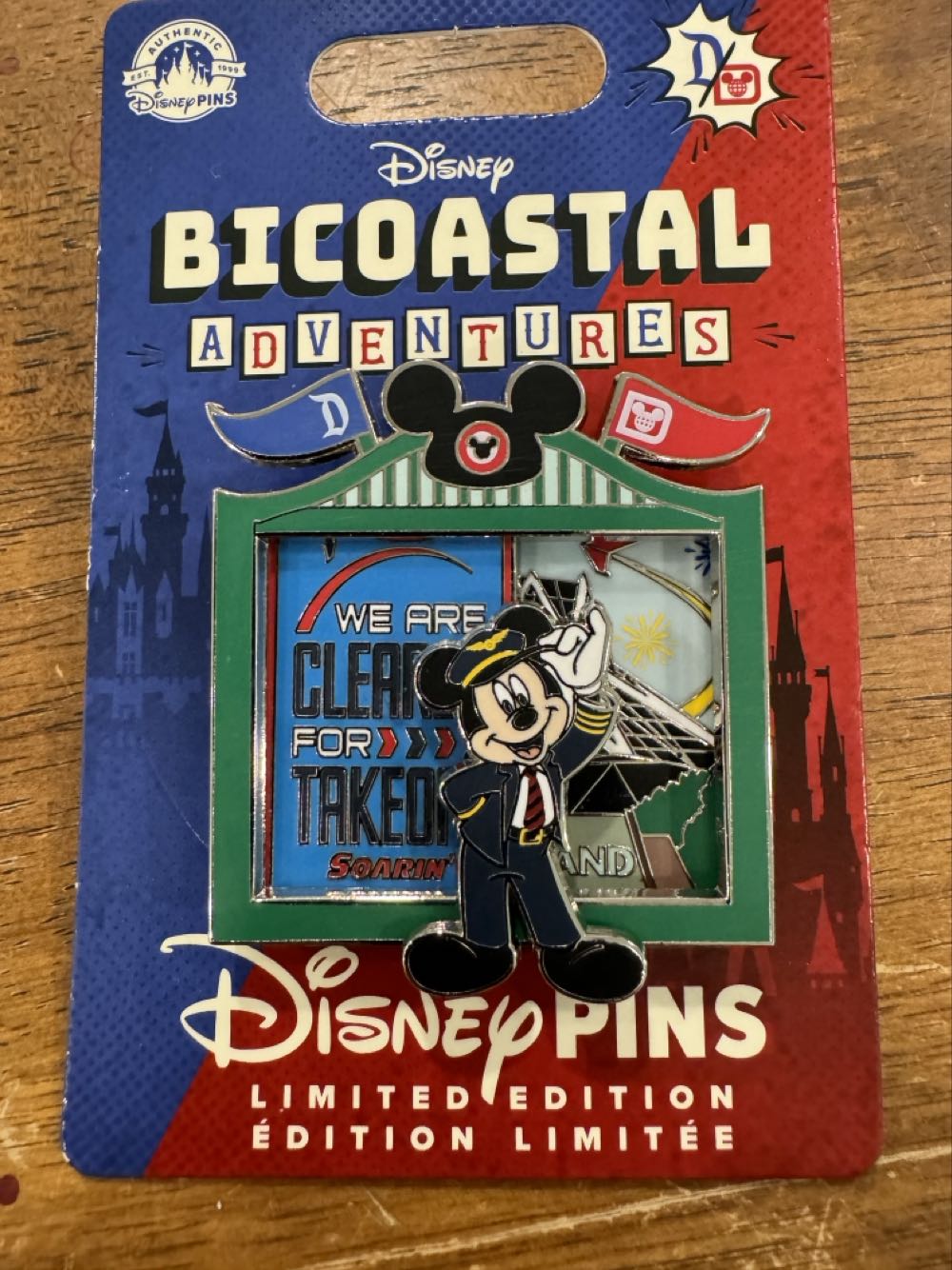 Bicoastal Adventures - Soarin’ Around The World - Limited Edition pin collectible [Barcode 400966371662] - Main Image 2