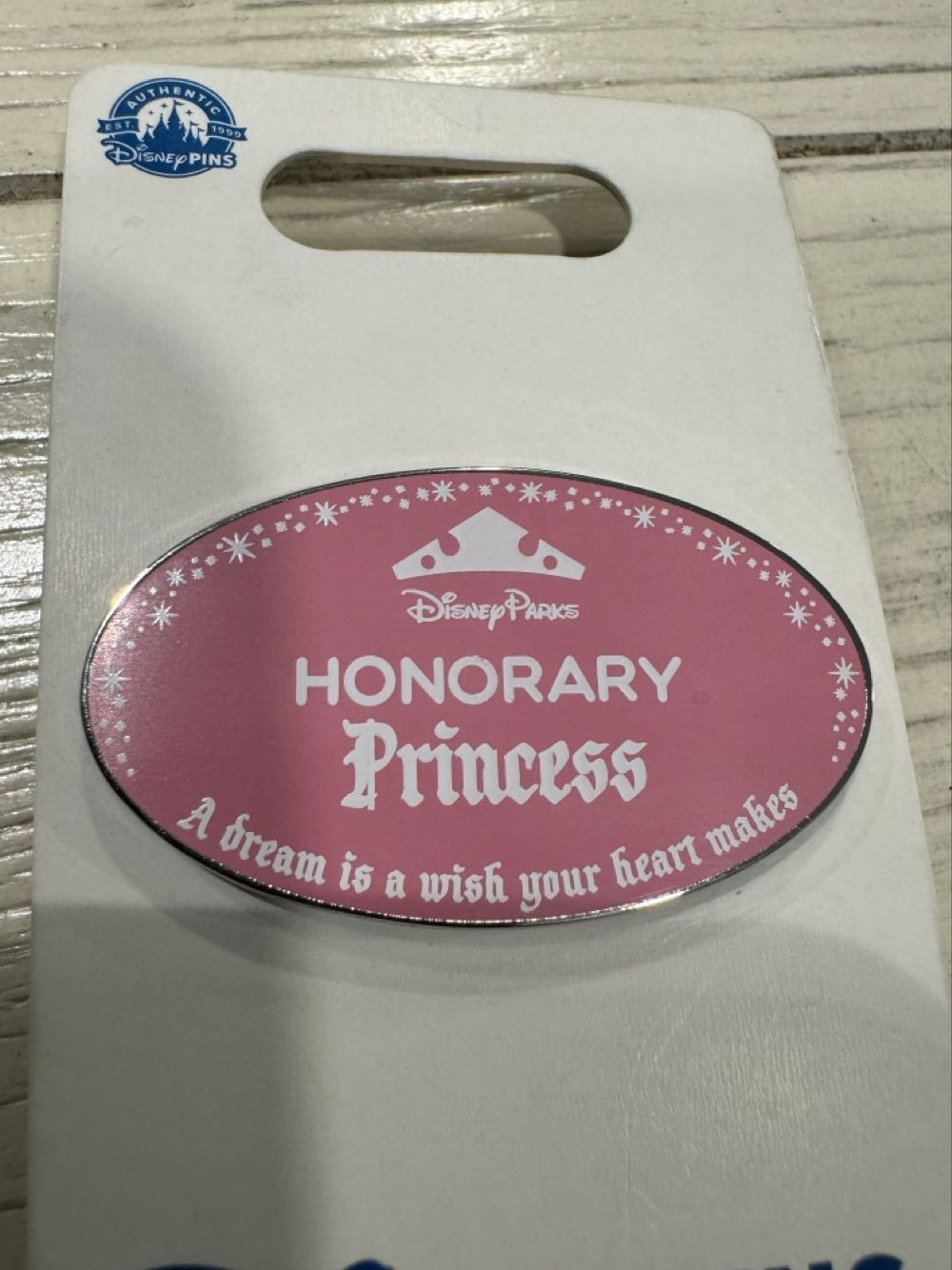 Cast Member Name Tag Honorary Princess  pin collectible [Barcode 400974218904] - Main Image 2