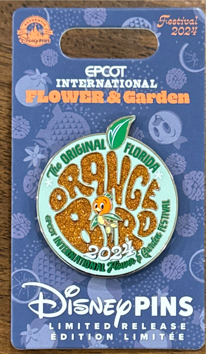 Epcot Flower & Garden 2024, Orange Bird Epcot - Limited Release pin collectible [Barcode 400969969002] - Main Image 2