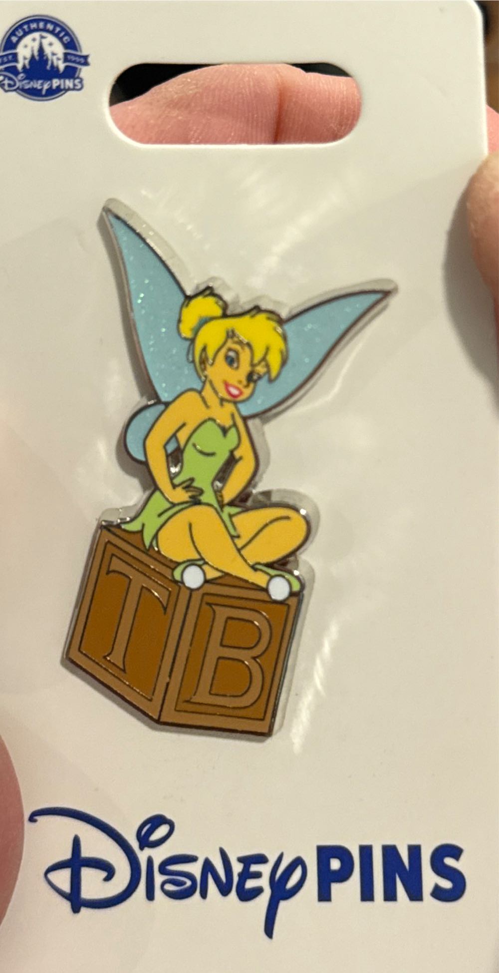 Tinker Bell “TB” Letter Block  pin collectible [Barcode 400952717252] - Main Image 2