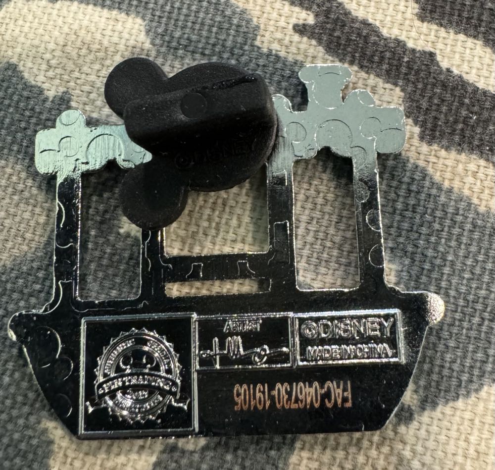 Jungle Cruise Boat, Happy Face, Smile  pin collectible - Main Image 2