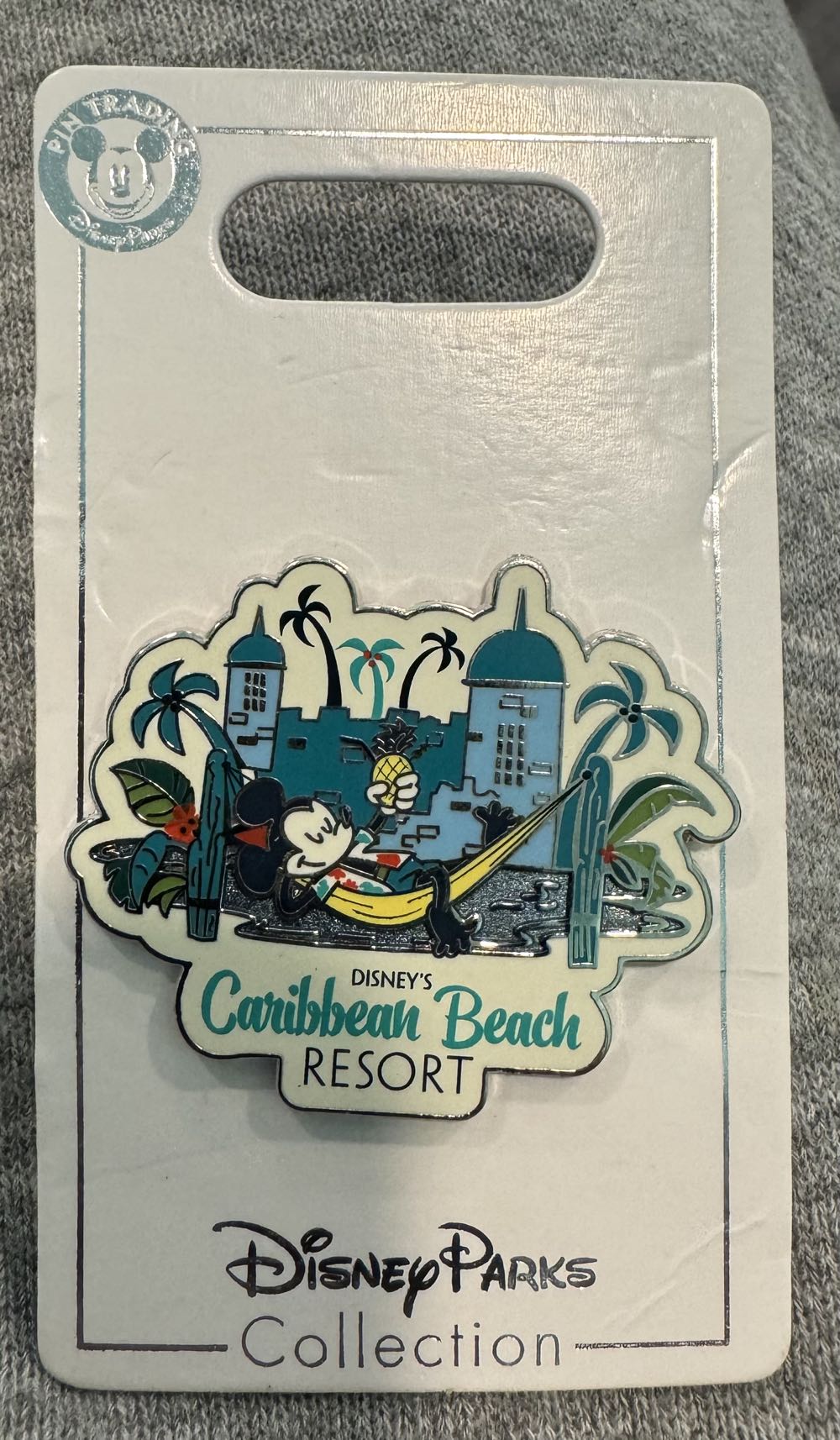 Caribbean Beach Resort, Mickey  pin collectible [Barcode 400020947697] - Main Image 2