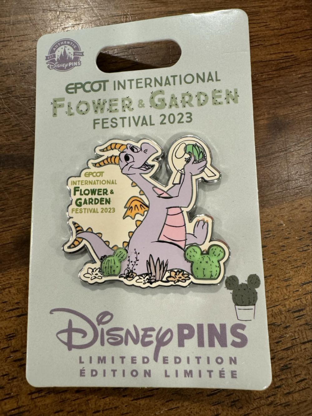 Epcot Flower & Garden 2023,  Figment, Epcot  pin collectible [Barcode 400953769304] - Main Image 2
