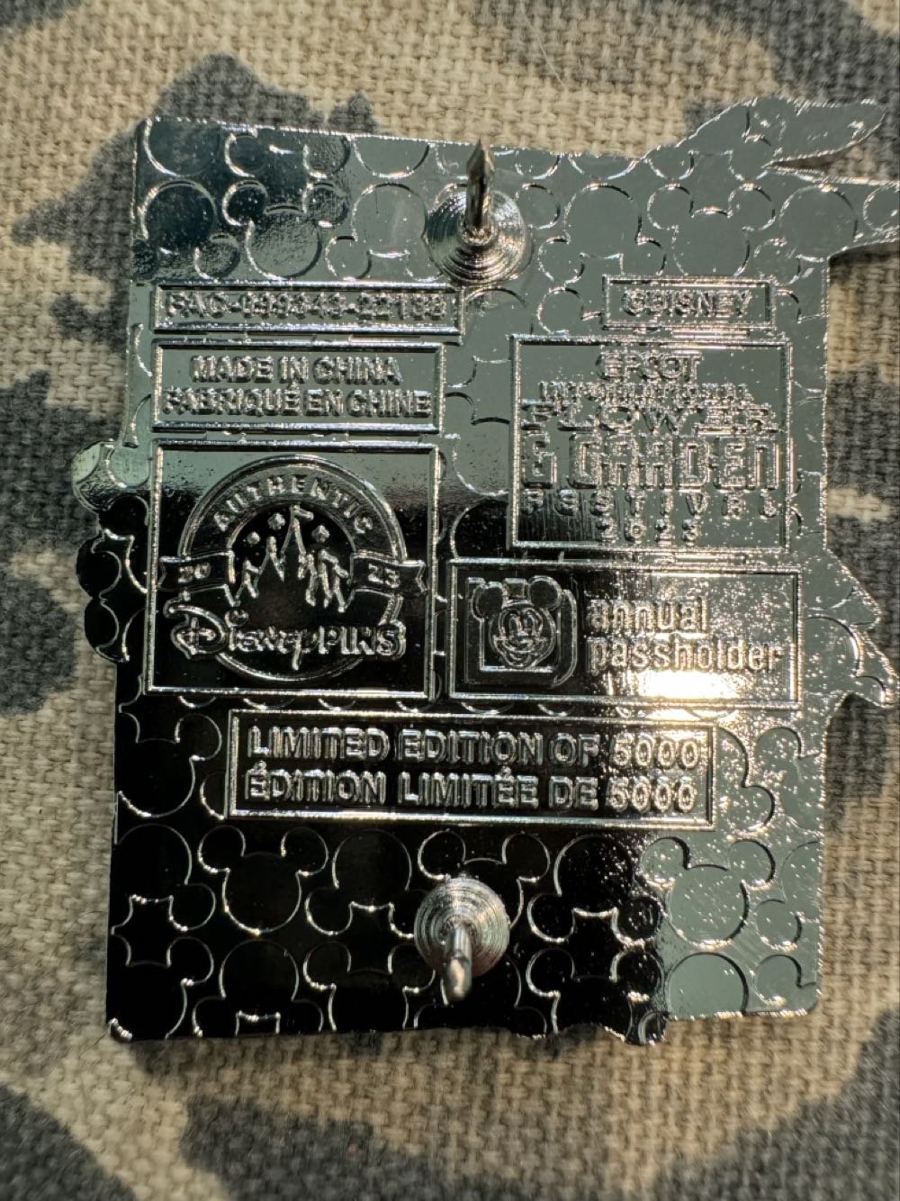 Epcot Flower & Garden 2023, figment  pin collectible - Main Image 2