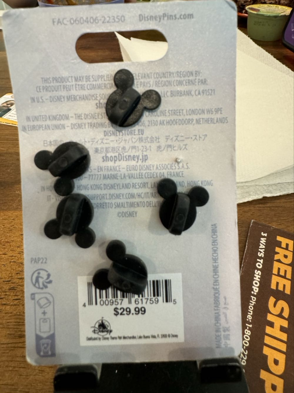 Disney 100 Years Of Wonder Mickey Minnie Mouse Platinum 100th New  pin collectible [Barcode 400957617595] - Main Image 3