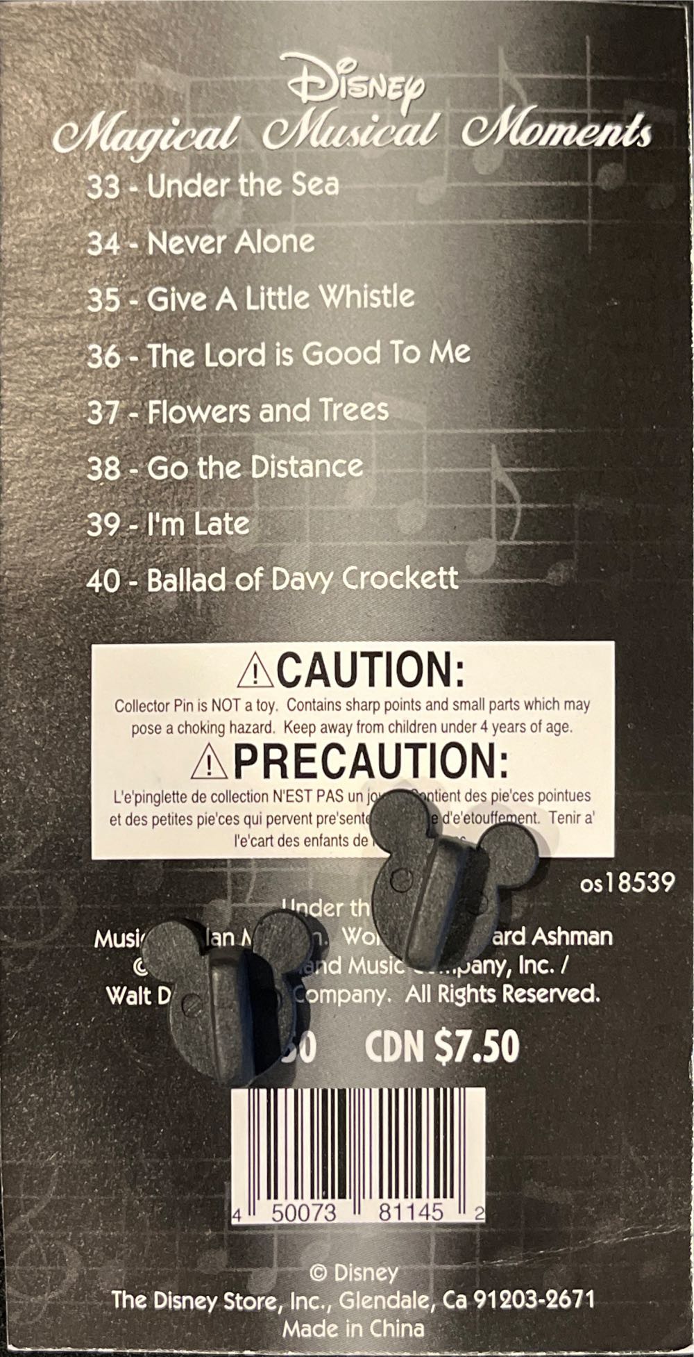 Disney Magical Musical Moments: I’m Late - Disney Magical Musical Moments pin collectible [Barcode 450073811452] - Main Image 2