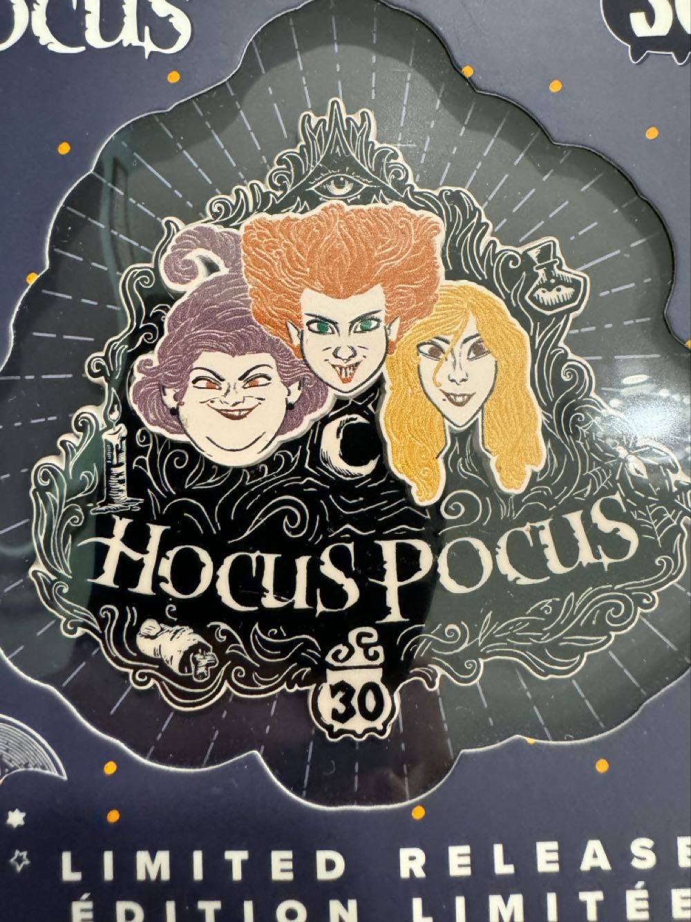 Hocus Pocus 30 Years, Sanderson sisters, large - Limited Release pin collectible [Barcode 400959518494] - Main Image 2