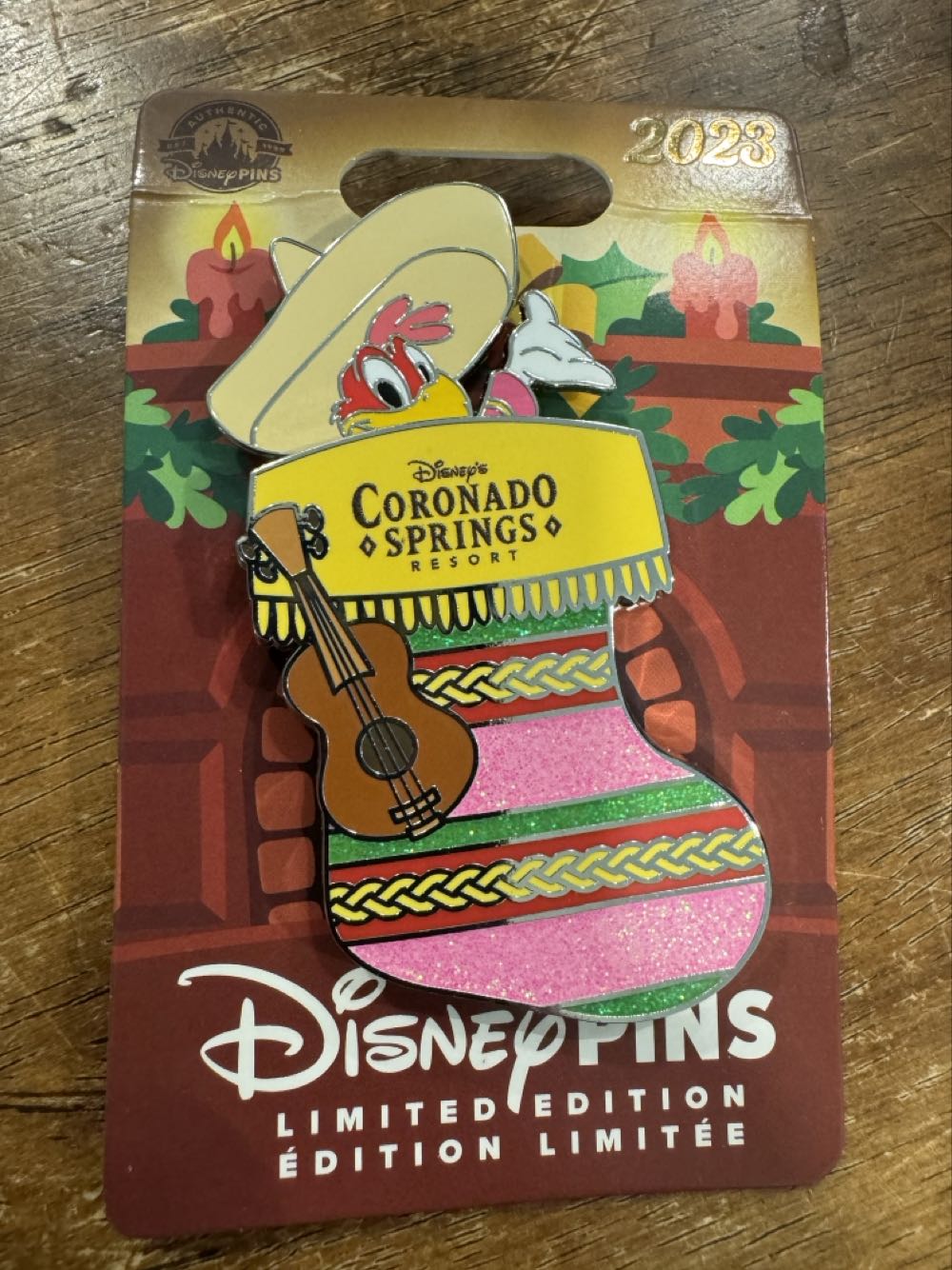 2023 Christmas Resort Pin Coronado Springs - WDW Resort pin collectible [Barcode 400959568956] - Main Image 2