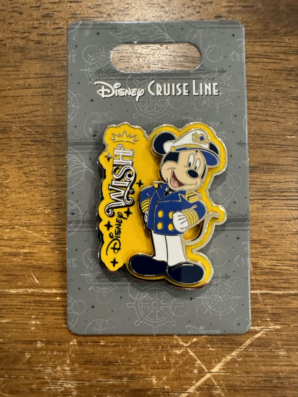 Disney Cruise Line DCL, Captain, Mickey Disney Wish  pin collectible [Barcode 400940314944] - Main Image 2