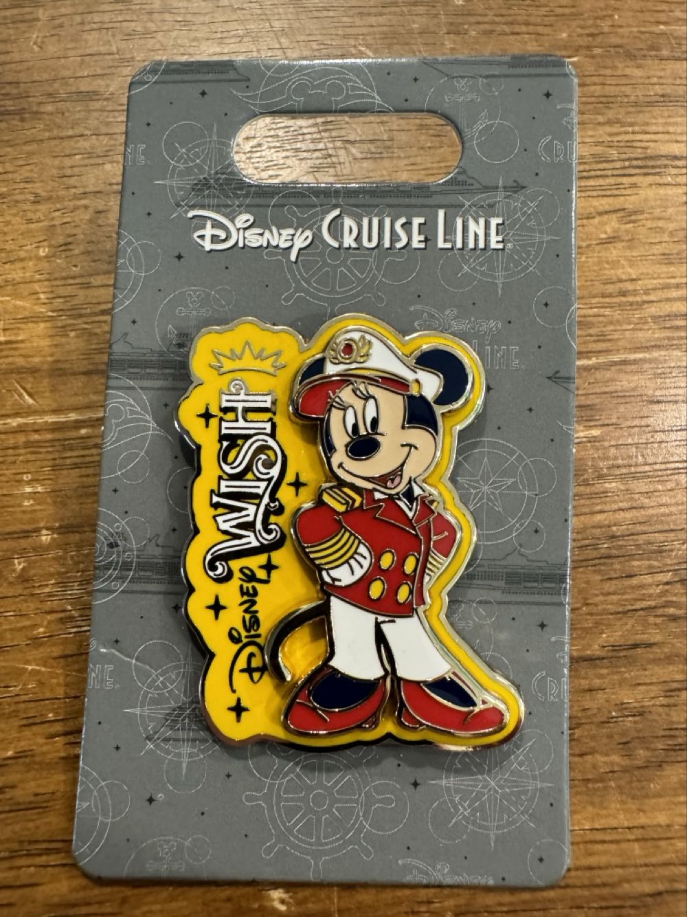 Disney Cruise Line DCL , Disney Wish Captain Minnie - Open Edition pin collectible [Barcode 400940314951] - Main Image 2