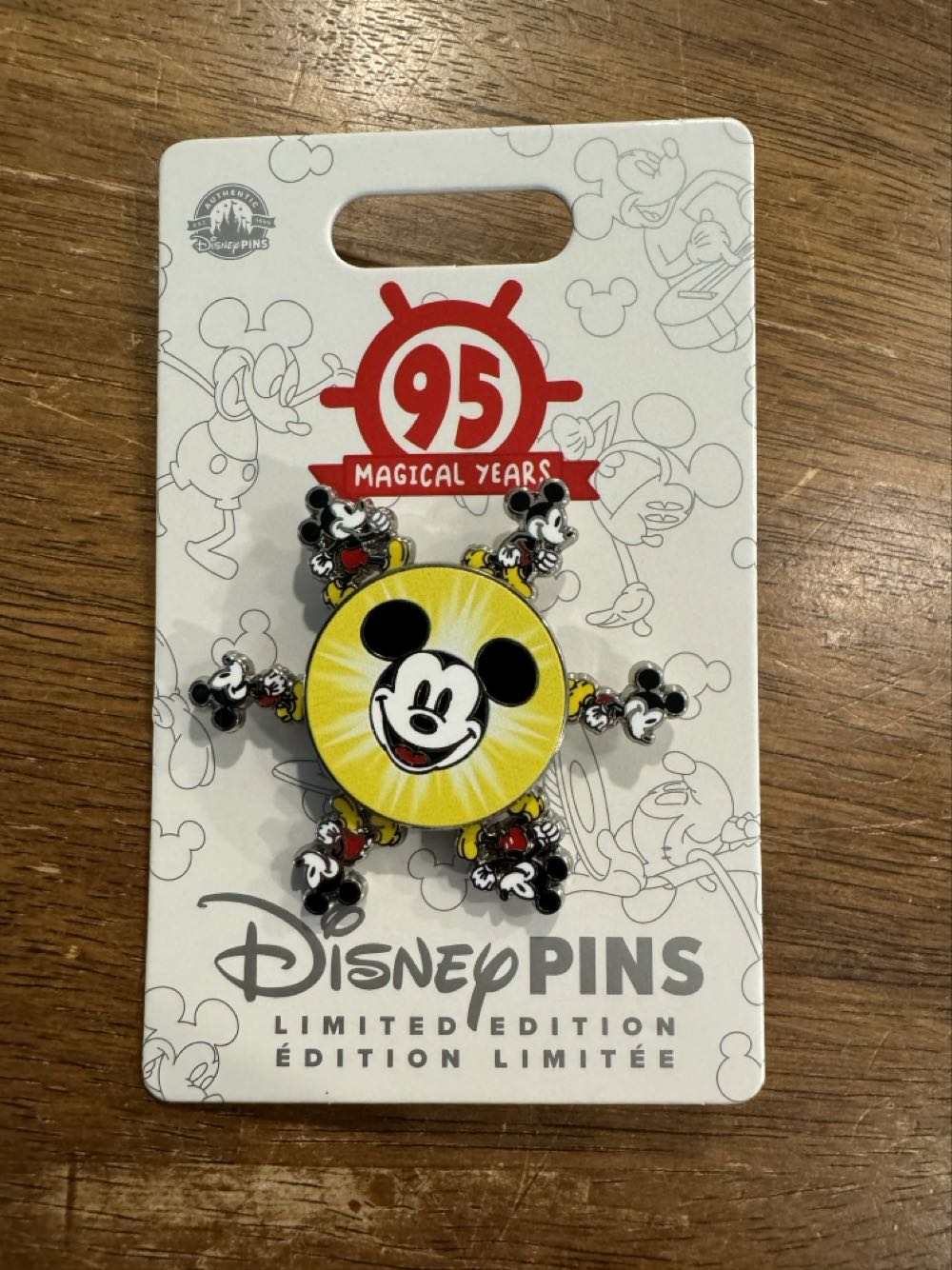 Mickey Mouse , 95 Magical Years Anniversary  pin collectible [Barcode 400959875757] - Main Image 2