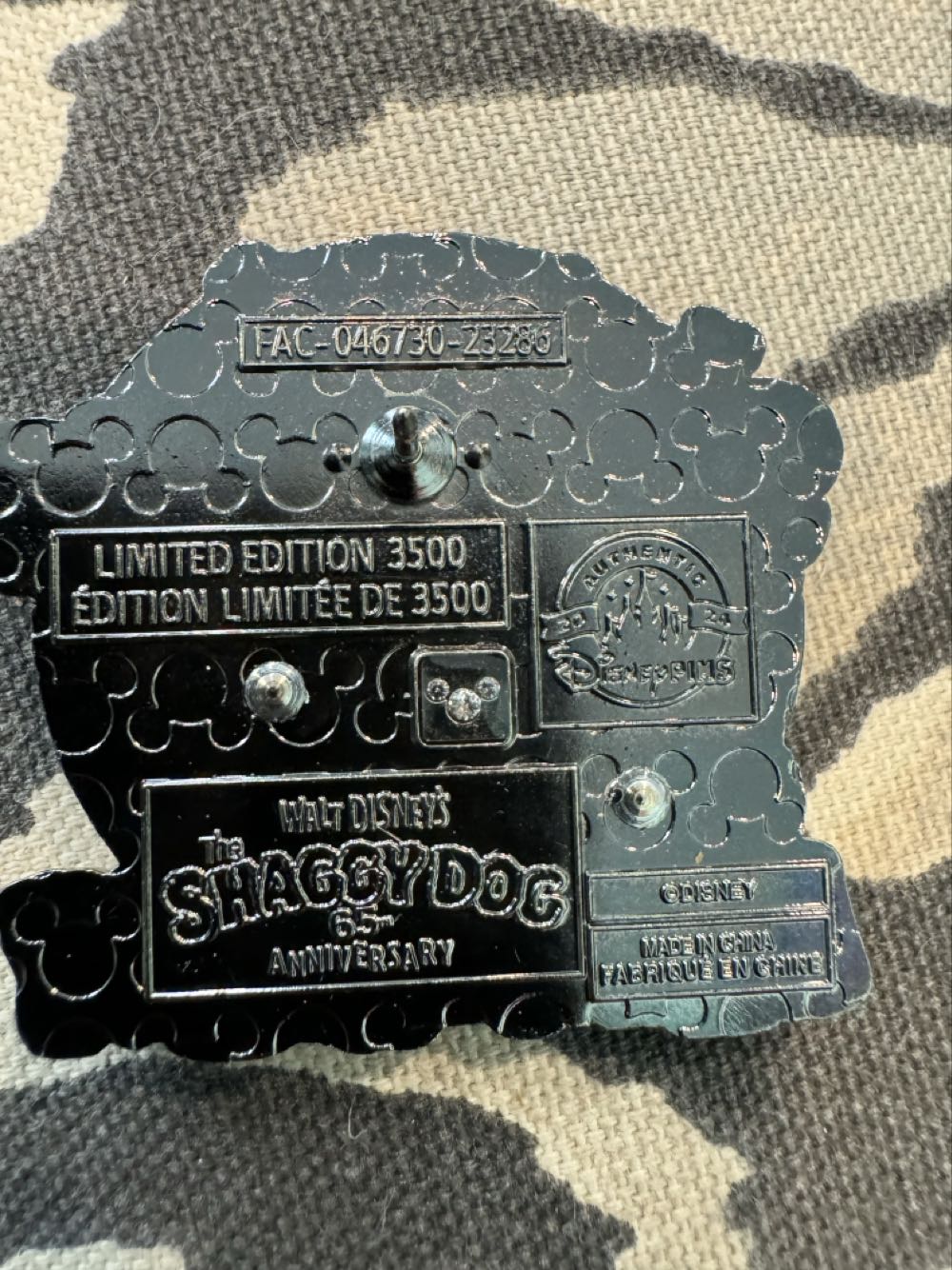 Walt Disney’s, The Shaggy Dog, 65Th Anniversary - Movies pin collectible [Barcode 400968269028] - Main Image 4