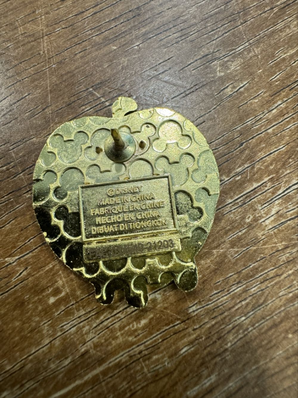 Poison Apple, Gold, Red  pin collectible - Main Image 2