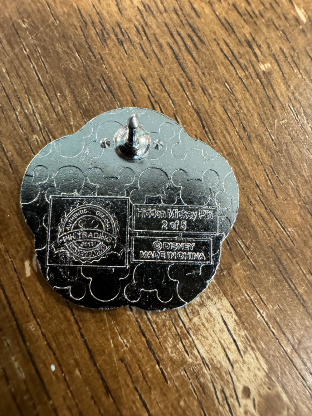 Epcot logo, no color, hidden Mickey  pin collectible - Main Image 2