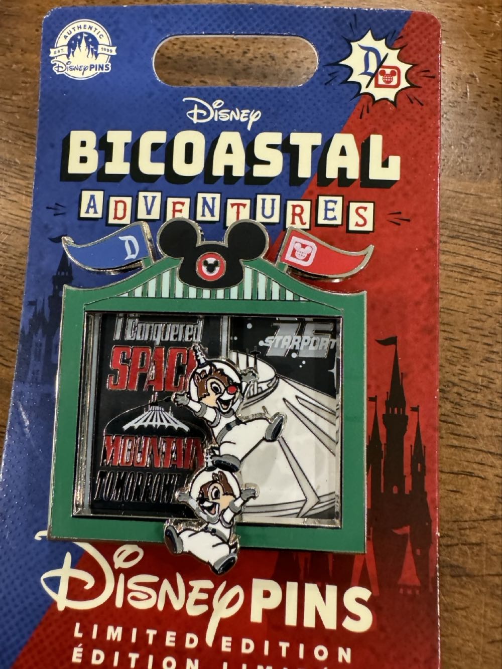 Bicoastal Adventures - Space Mountain - Limited Edition pin collectible [Barcode 400966371297] - Main Image 2