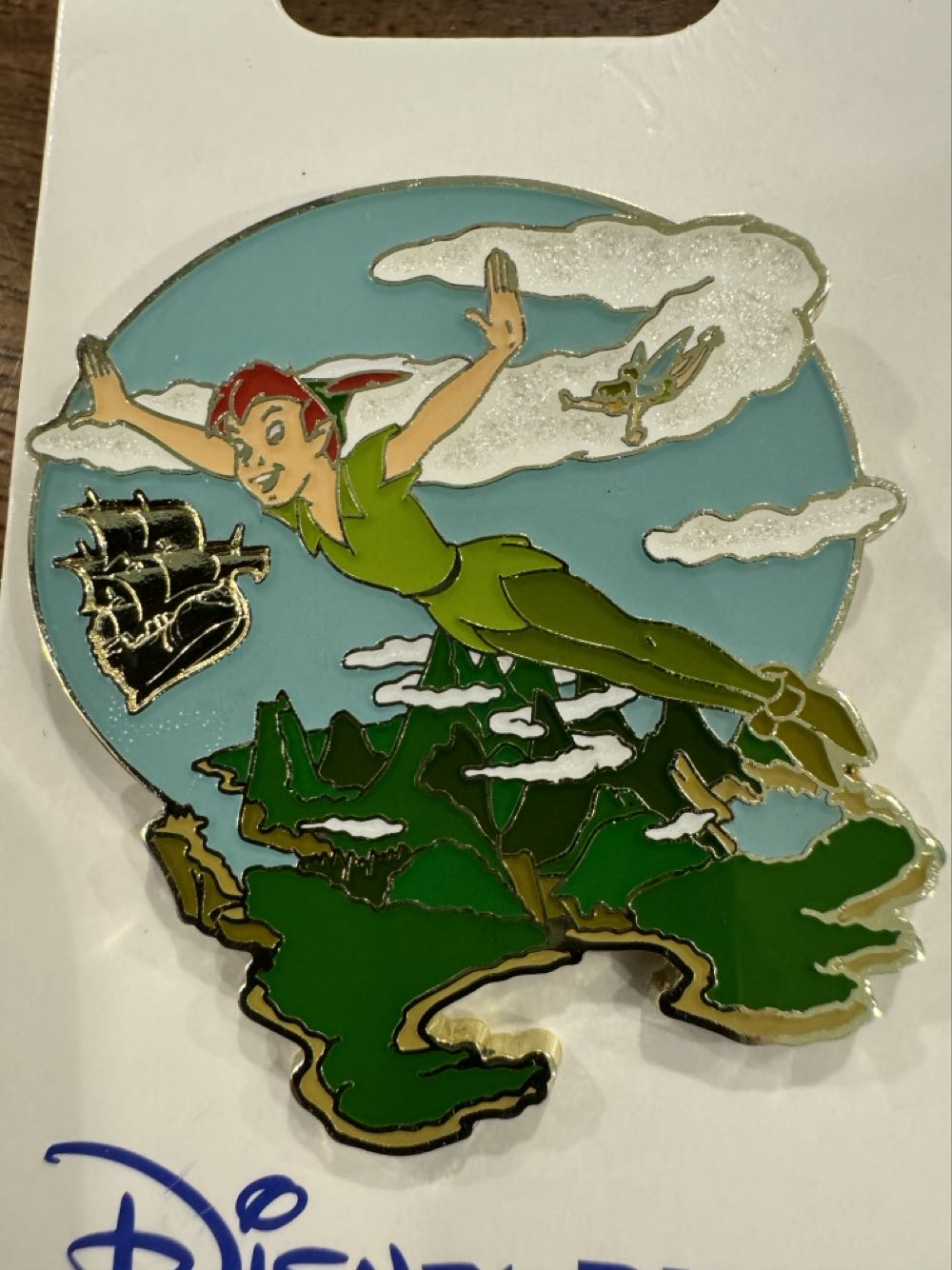 Peter Pan & Tinker Bell Flying Over Neverland - Disney Pin pin collectible [Barcode 400951022036] - Main Image 3