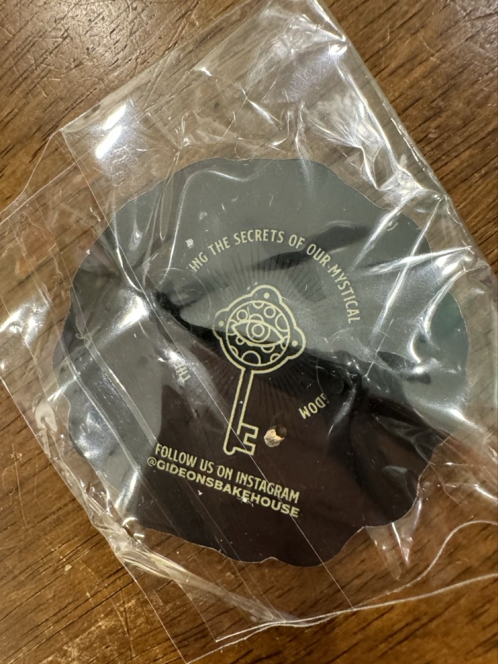 Gideons bakehouse, chocolate chip cookie with wings  pin collectible - Main Image 2