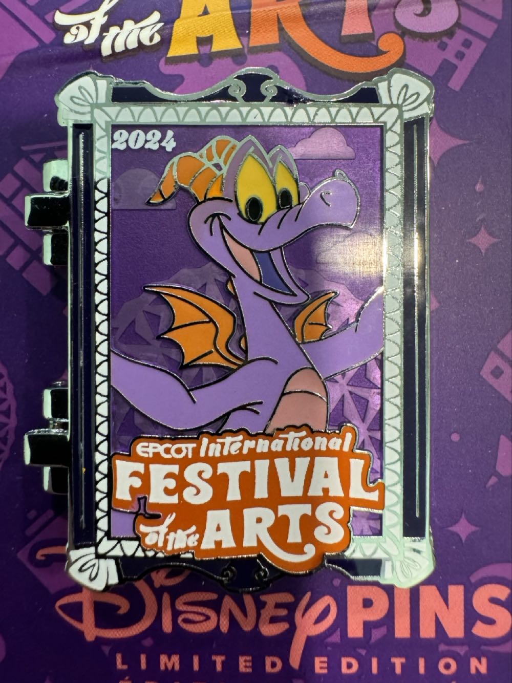 Festival Of The Arts Disney Figment Hinged Epcot  pin collectible [Barcode 400969969033] - Main Image 2