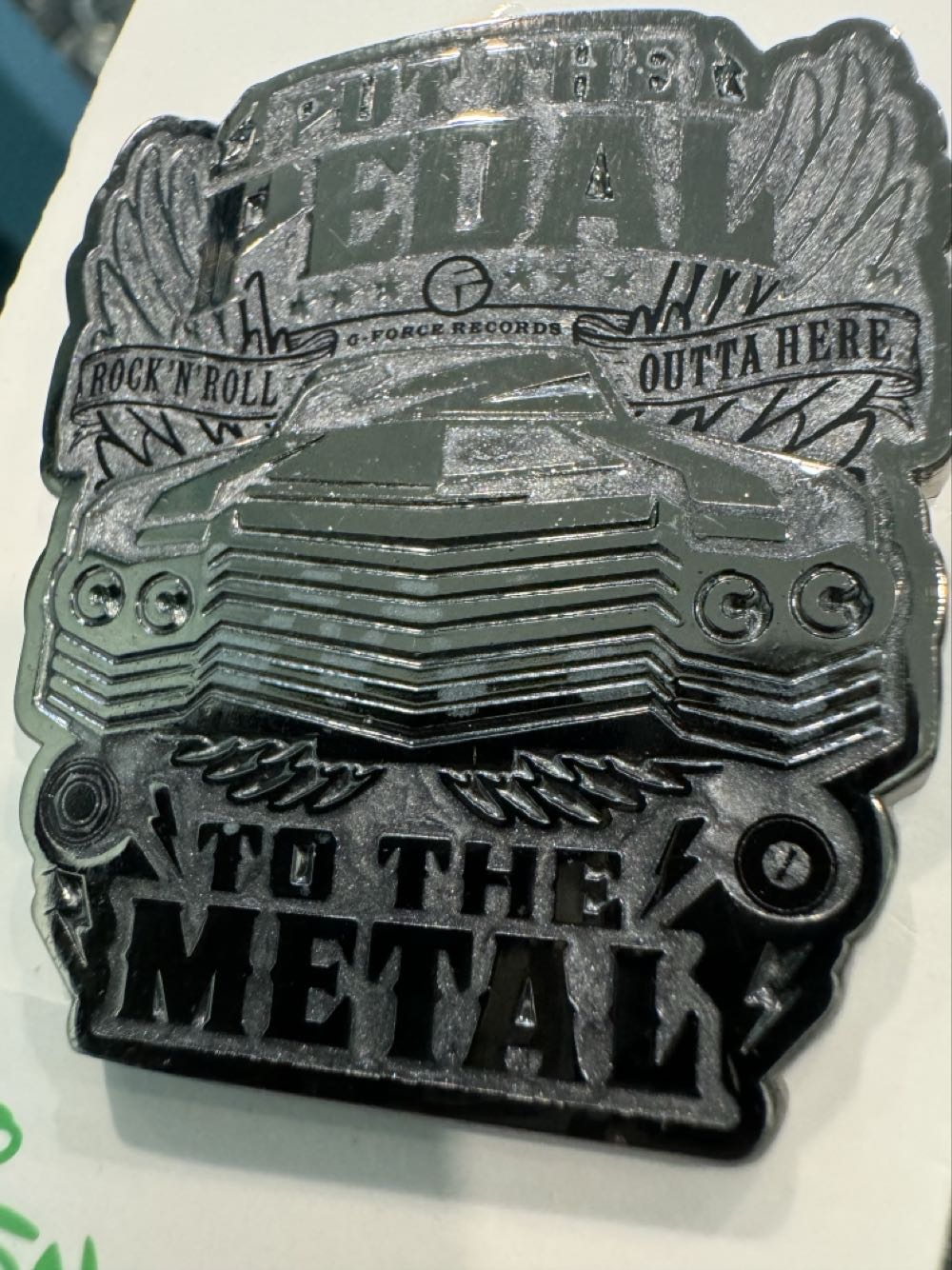 Rock’n Roller Coaster, Pedal To The Metal  pin collectible [Barcode 400956067124] - Main Image 2