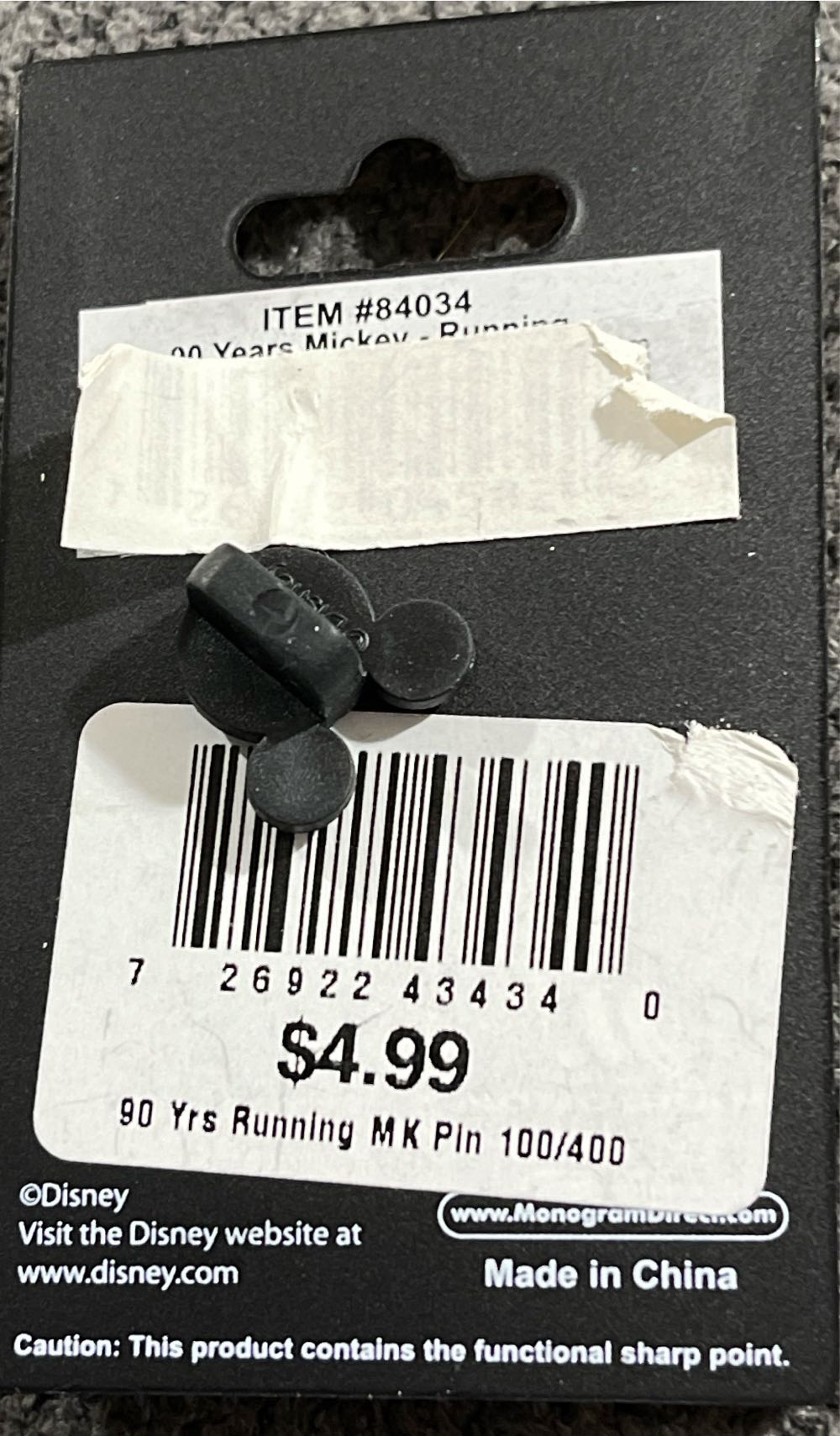 90 Years Of Mickey  pin collectible - Main Image 2