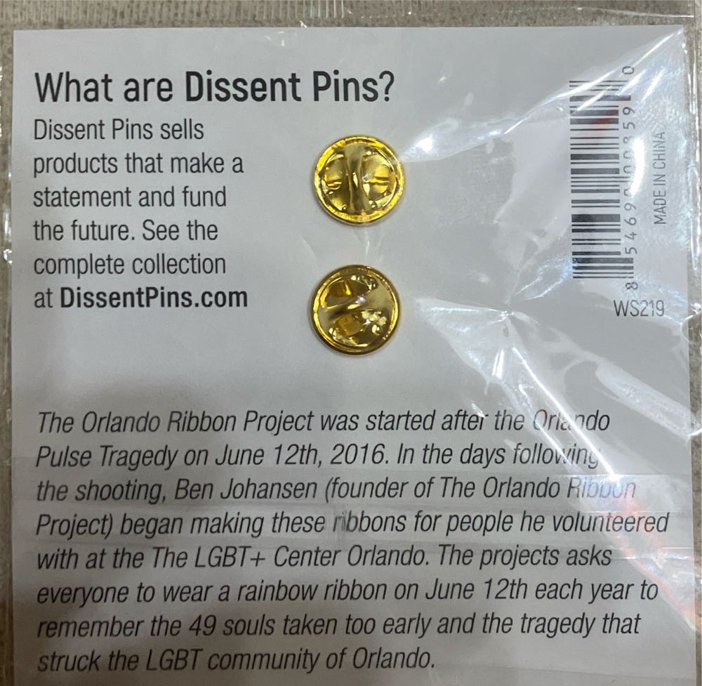 Orlando Ribbon Project Enamel Pin  pin collectible [Barcode 854690008590] - Main Image 2